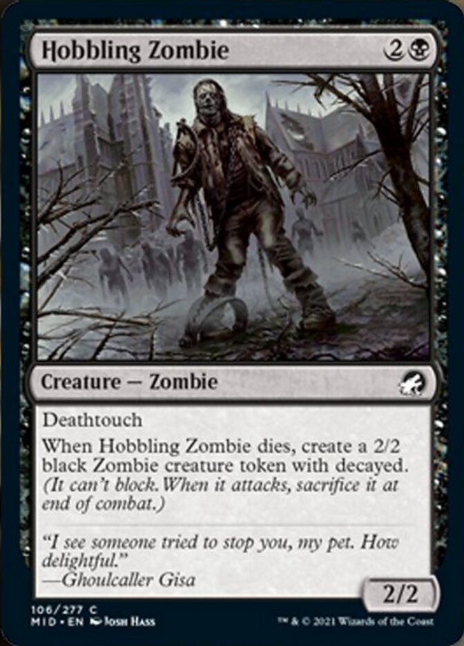 Hobbling Zombie [Innistrad: Midnight Hunt] | Exor Games Dartmouth