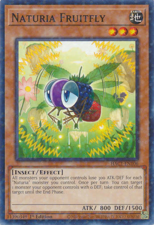 Naturia Fruitfly (Duel Terminal) [HAC1-EN106] Common | Exor Games Dartmouth