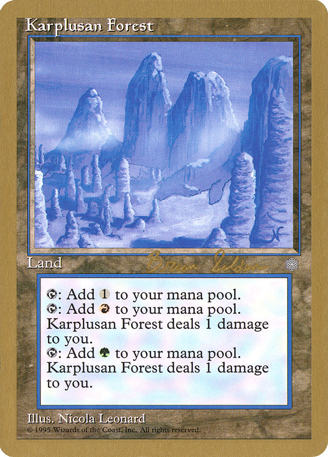 Karplusan Forest (Brian Selden) [World Championship Decks 1998] | Exor Games Dartmouth