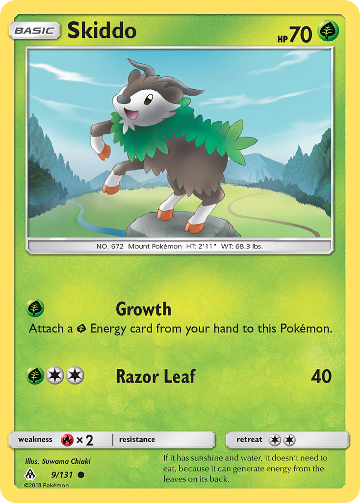 Skiddo (9/131) [Sun & Moon: Forbidden Light] | Exor Games Dartmouth