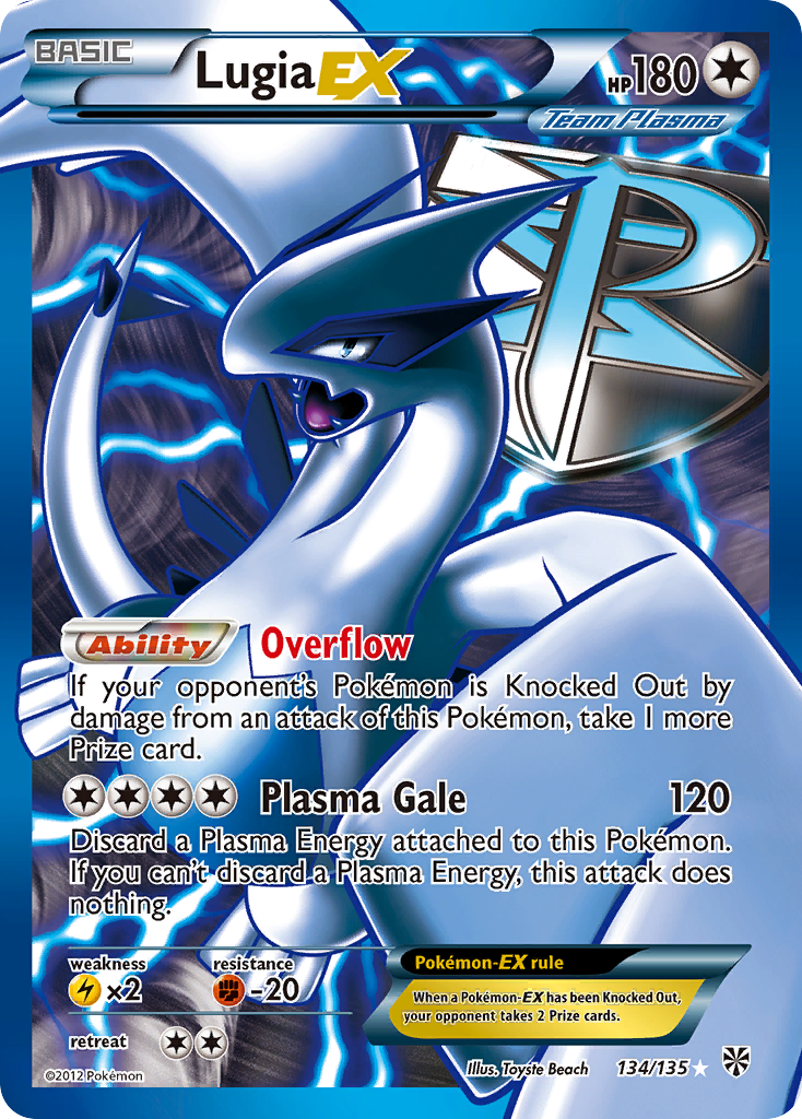 Lugia EX (134/135) [Black & White: Plasma Storm] | Exor Games Dartmouth