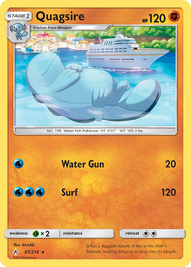 Quagsire (97/214) [Sun & Moon: Unbroken Bonds] | Exor Games Dartmouth