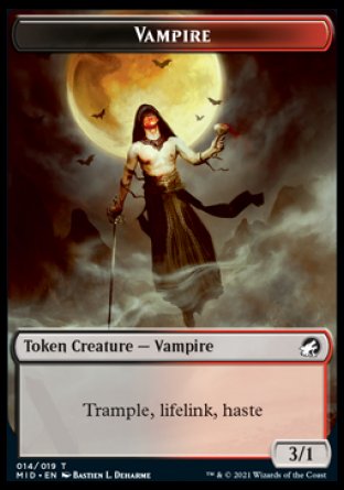 Vampire Token [Innistrad: Midnight Hunt Tokens] | Exor Games Dartmouth