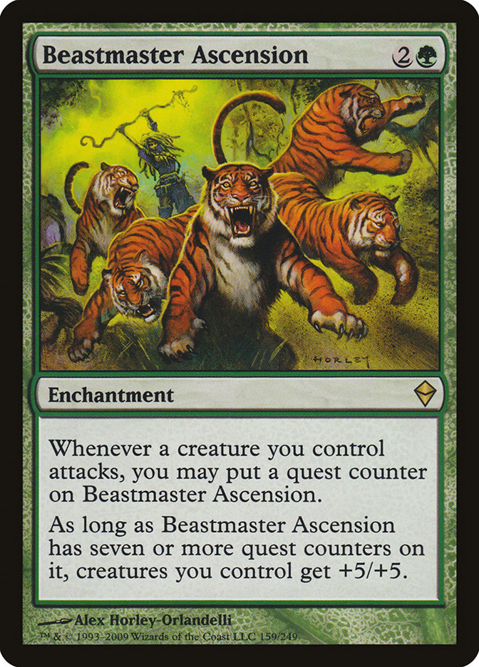 Beastmaster Ascension [Zendikar] | Exor Games Dartmouth