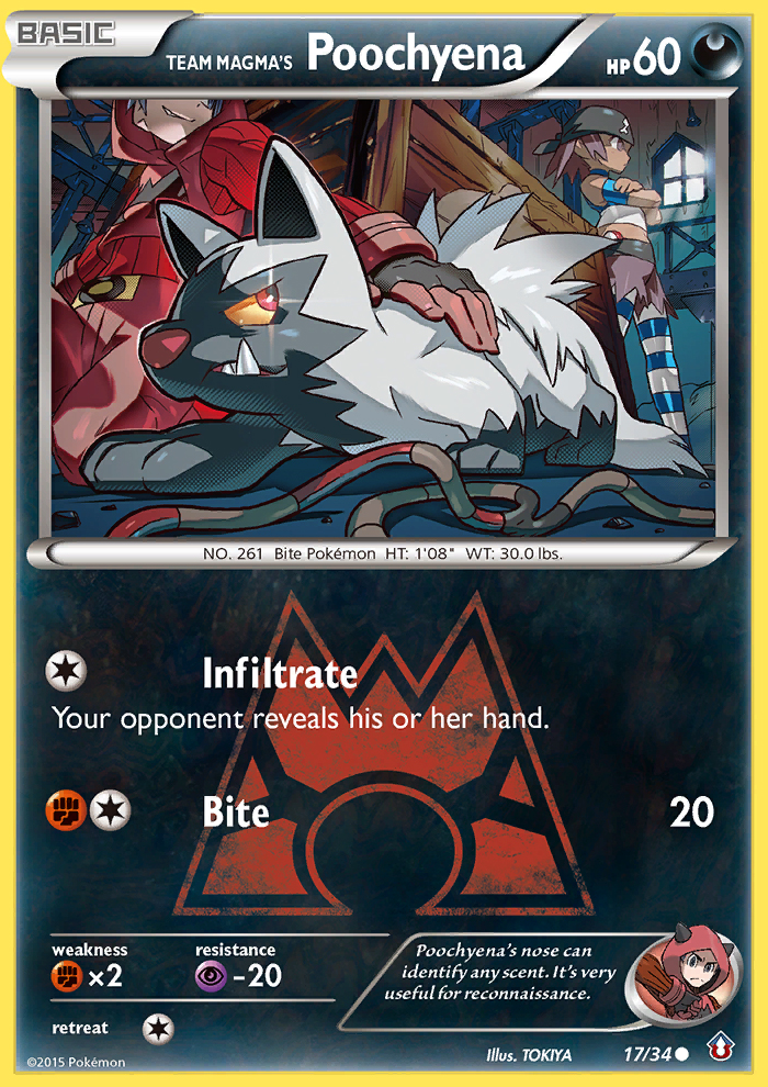 Team Magma's Poochyena (17/34) [XY: Double Crisis] | Exor Games Dartmouth