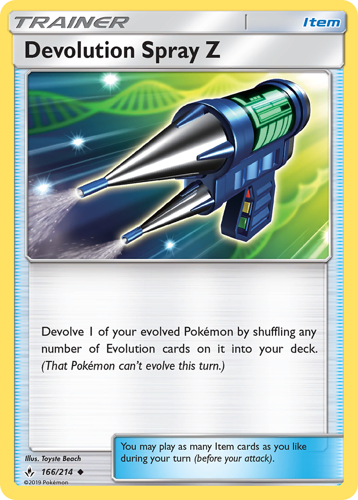 Devolution Spray Z (166/214) [Sun & Moon: Unbroken Bonds] | Exor Games Dartmouth