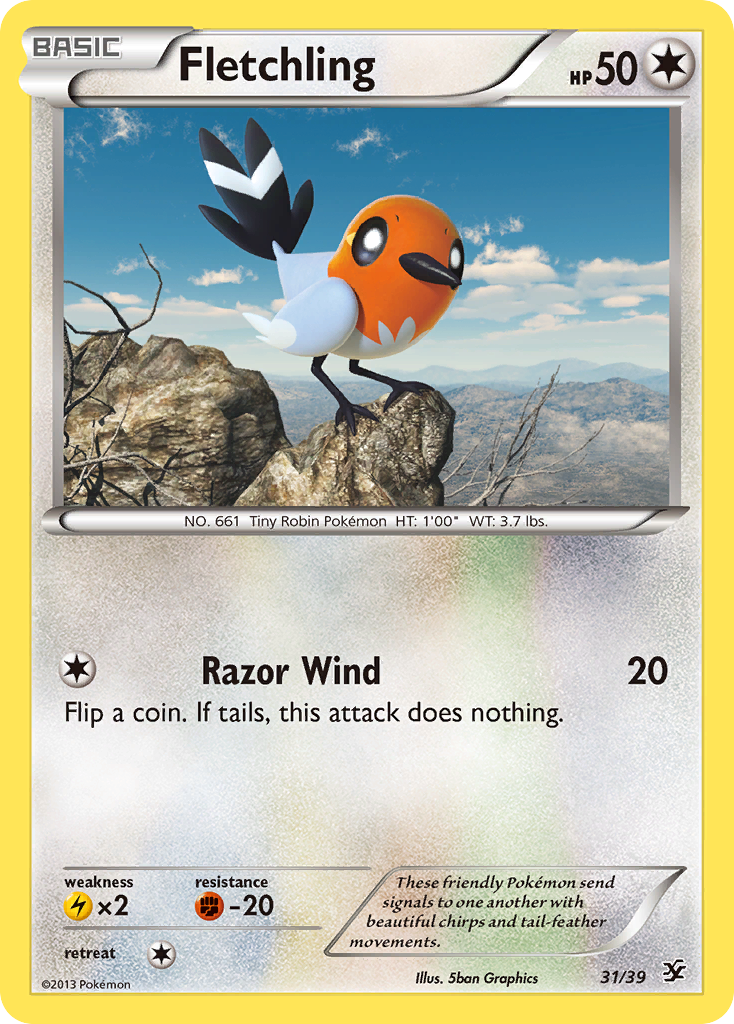 Fletchling (31/39) [XY: Kalos Starter Set] | Exor Games Dartmouth