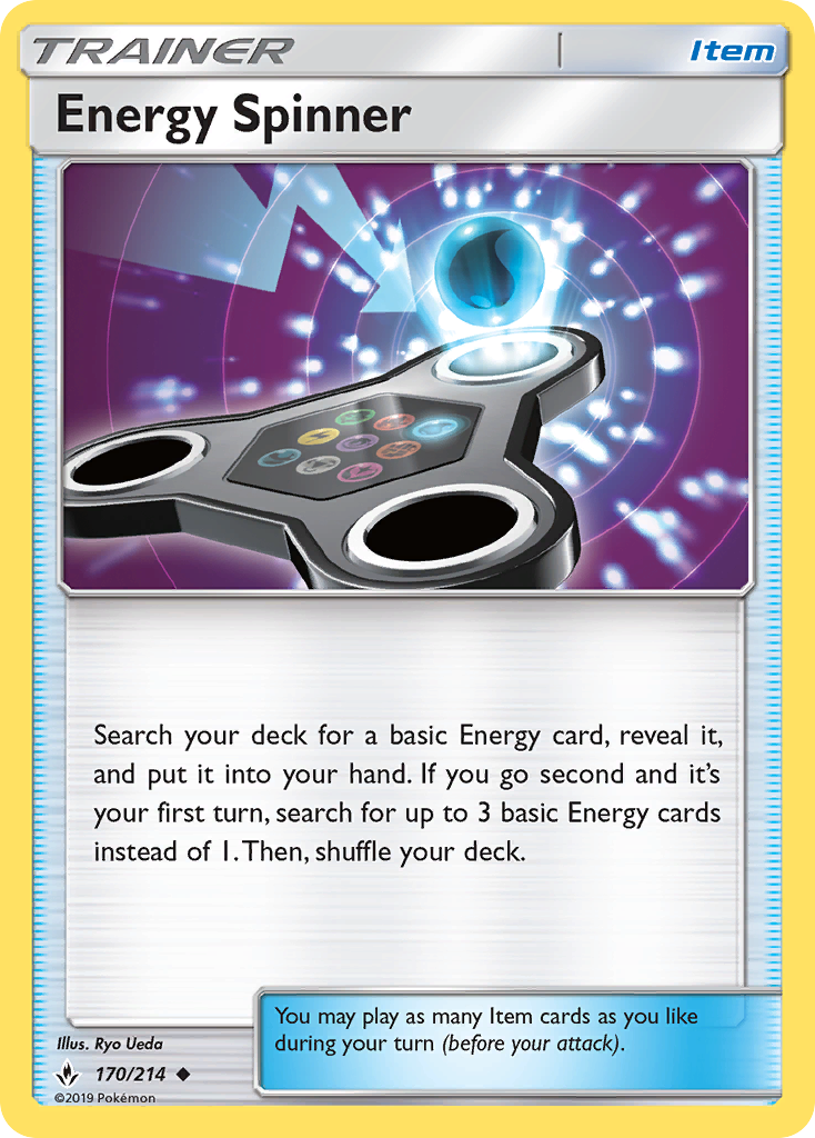 Energy Spinner (170/214) [Sun & Moon: Unbroken Bonds] | Exor Games Dartmouth