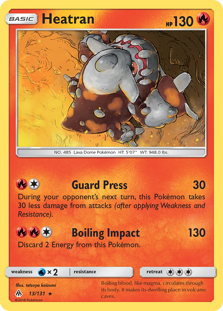 Heatran (13/131) [Sun & Moon: Forbidden Light] | Exor Games Dartmouth