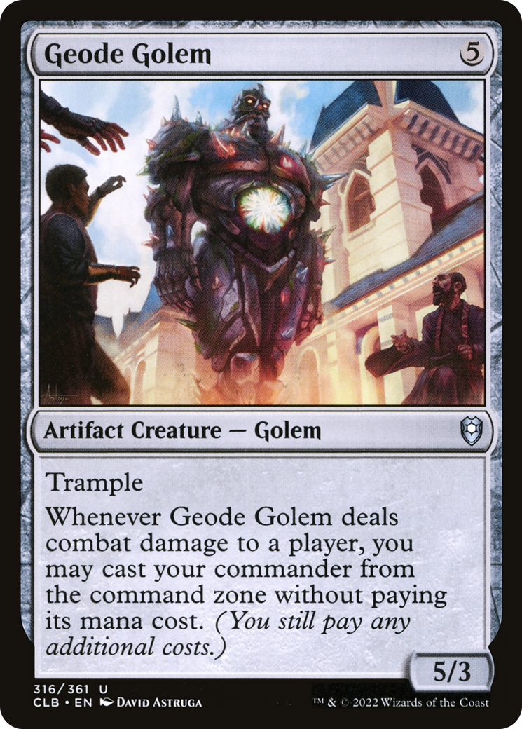 Geode Golem [Commander Legends: Battle for Baldur's Gate] | Exor Games Dartmouth