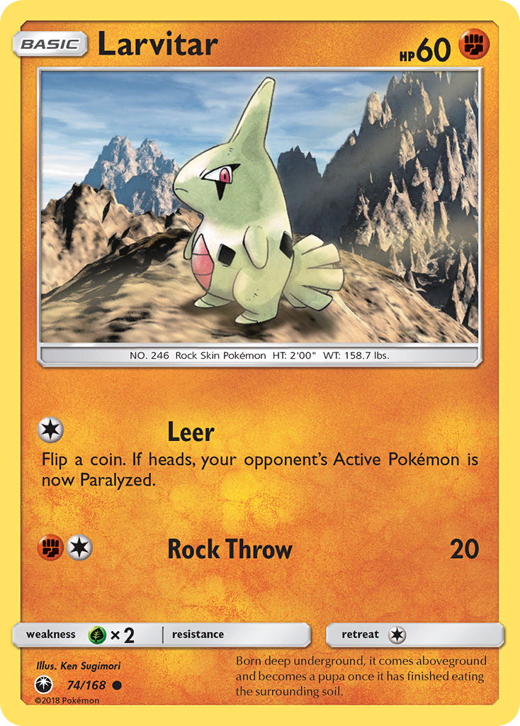 Larvitar (74/168) [Sun & Moon: Celestial Storm] | Exor Games Dartmouth