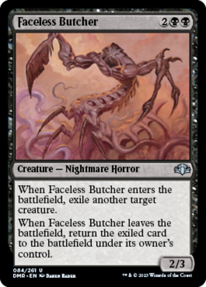 Faceless Butcher [Dominaria Remastered] | Exor Games Dartmouth