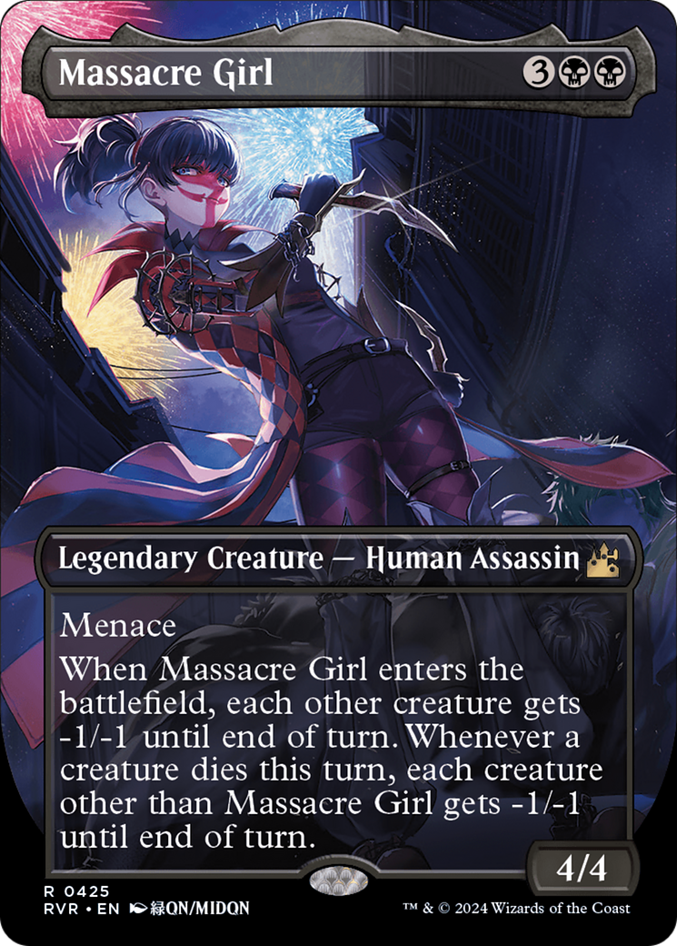 Massacre Girl (Anime Borderless) [Ravnica Remastered] | Exor Games Dartmouth