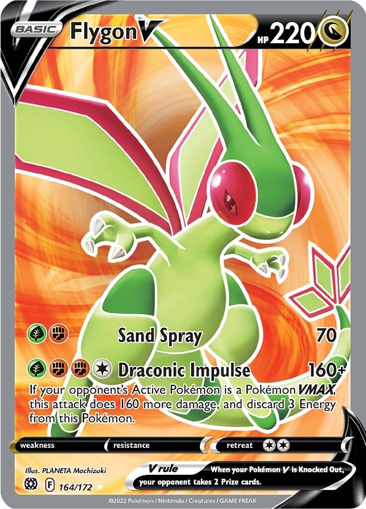 Flygon V (164/172) [Sword & Shield: Brilliant Stars] | Exor Games Dartmouth