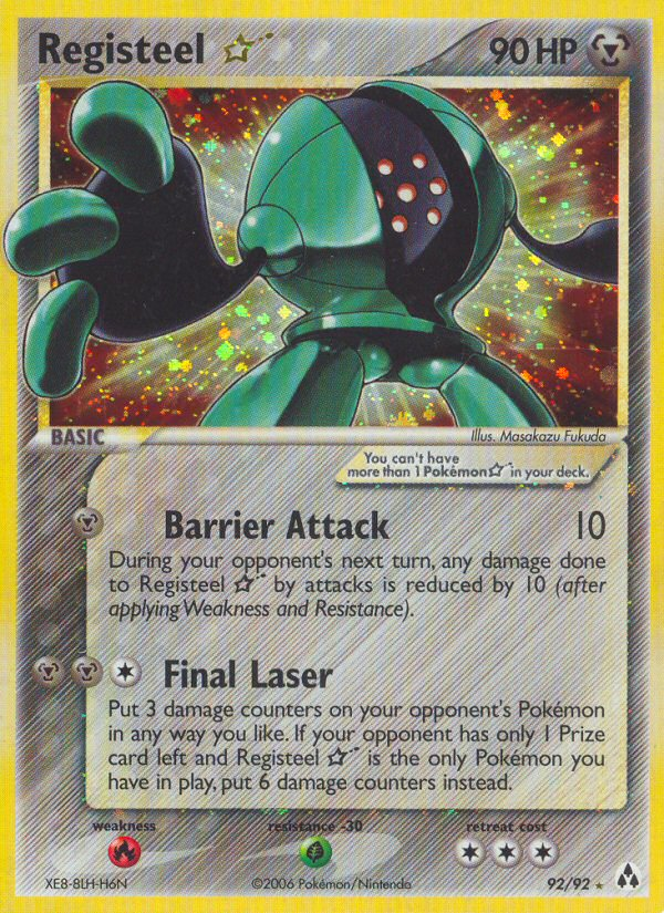 Registeel Star (92/92) [EX: Legend Maker] | Exor Games Dartmouth