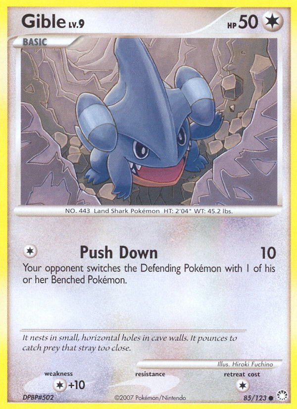 Gible (85/123) [Diamond & Pearl: Mysterious Treasures] | Exor Games Dartmouth