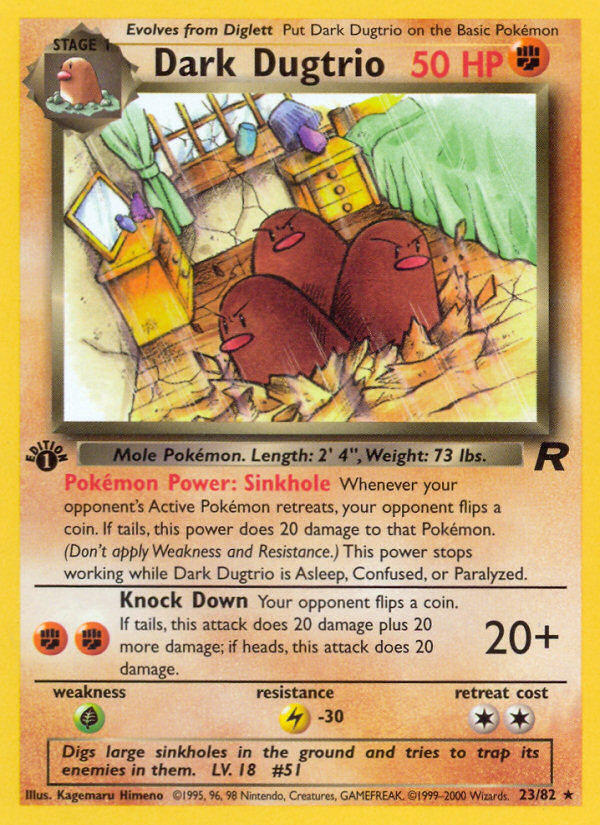 Dark Dugtrio (23/82) [Team Rocket 1st Edition] | Exor Games Dartmouth