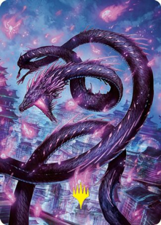 Junji, the Midnight Sky 2 Art Card (Gold-Stamped Signature) [Kamigawa: Neon Dynasty Art Series] | Exor Games Dartmouth