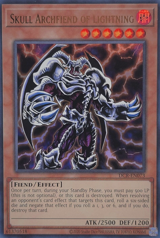 Skull Archfiend of Lightning (25th Anniversary) [DCR-EN073] Ultra Rare | Exor Games Dartmouth