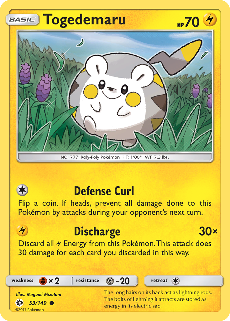 Togedemaru (53/149) [Sun & Moon: Base Set] | Exor Games Dartmouth