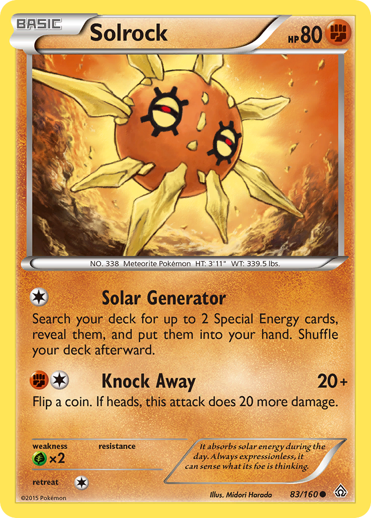 Solrock (83/160) [XY: Primal Clash] | Exor Games Dartmouth