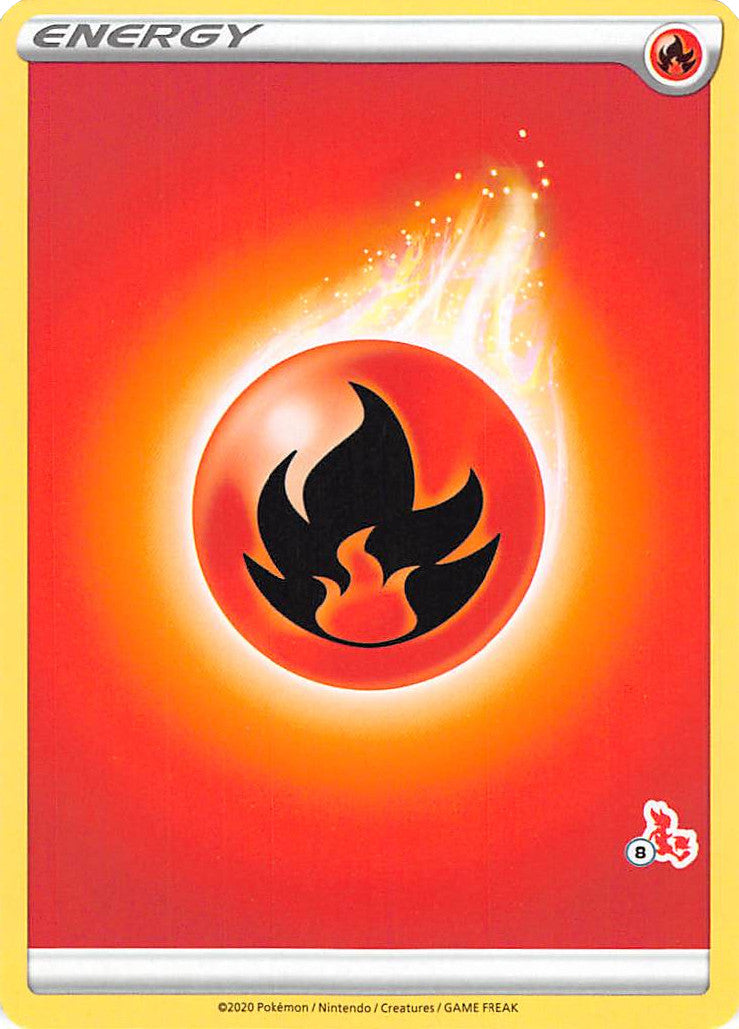 Fire Energy (Cinderace Stamp #8) [Battle Academy 2022] | Exor Games Dartmouth