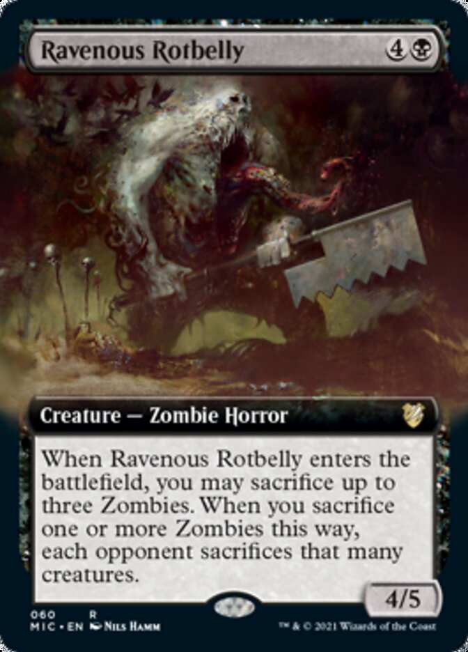 Ravenous Rotbelly (Extended) [Innistrad: Midnight Hunt Commander] | Exor Games Dartmouth