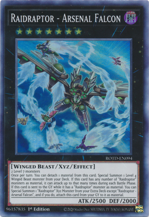 Raidraptor - Arsenal Falcon [ROTD-EN094] Super Rare | Exor Games Dartmouth