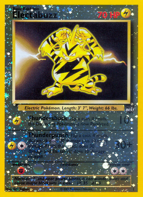 Electabuzz (1) [Best of Promos] | Exor Games Dartmouth