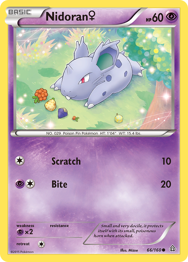 Nidoran (66/160) (Female) [XY: Primal Clash] | Exor Games Dartmouth