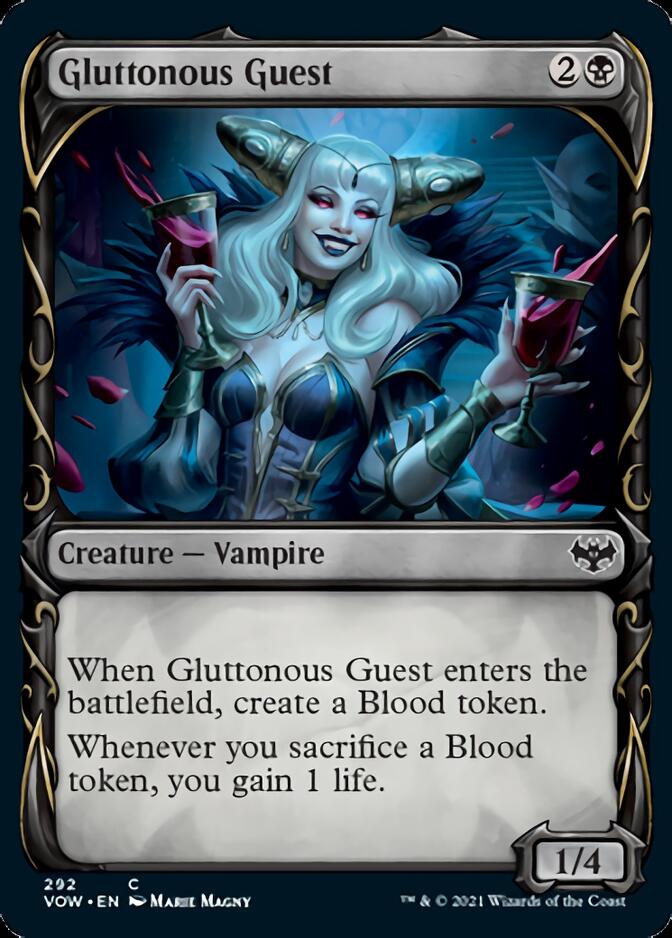 Gluttonous Guest (Showcase Fang Frame) [Innistrad: Crimson Vow] | Exor Games Dartmouth