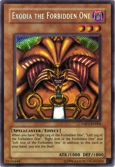 Exodia the Forbidden One [UBP1-EN005] Secret Rare | Exor Games Dartmouth