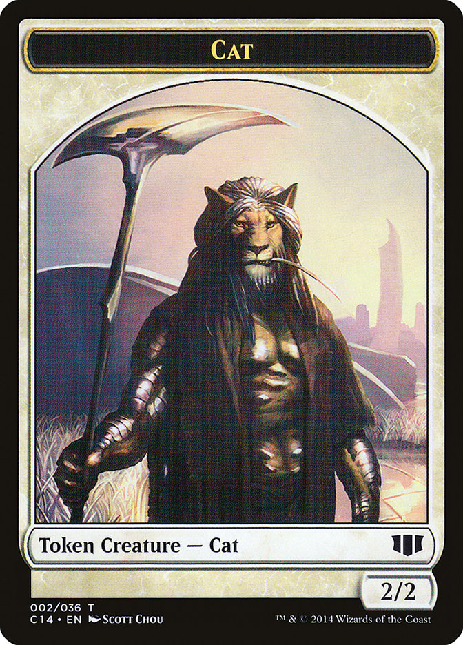 Angel // Cat Double-sided Token [Commander 2014 Tokens] | Exor Games Dartmouth