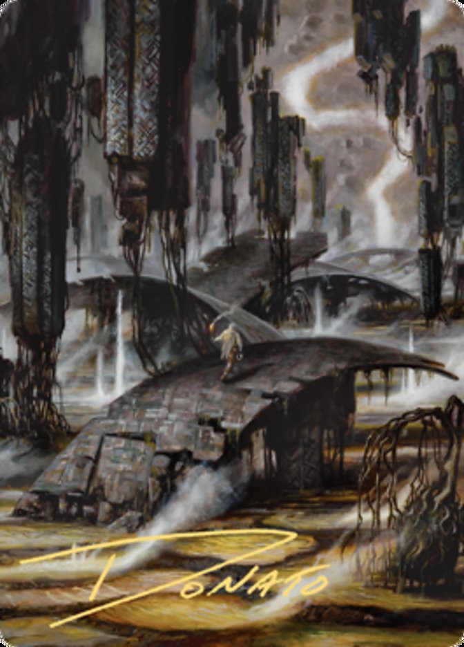 Grimclimb Pathway Art Card (Gold-Stamped Signature) [Zendikar Rising Art Series] | Exor Games Dartmouth