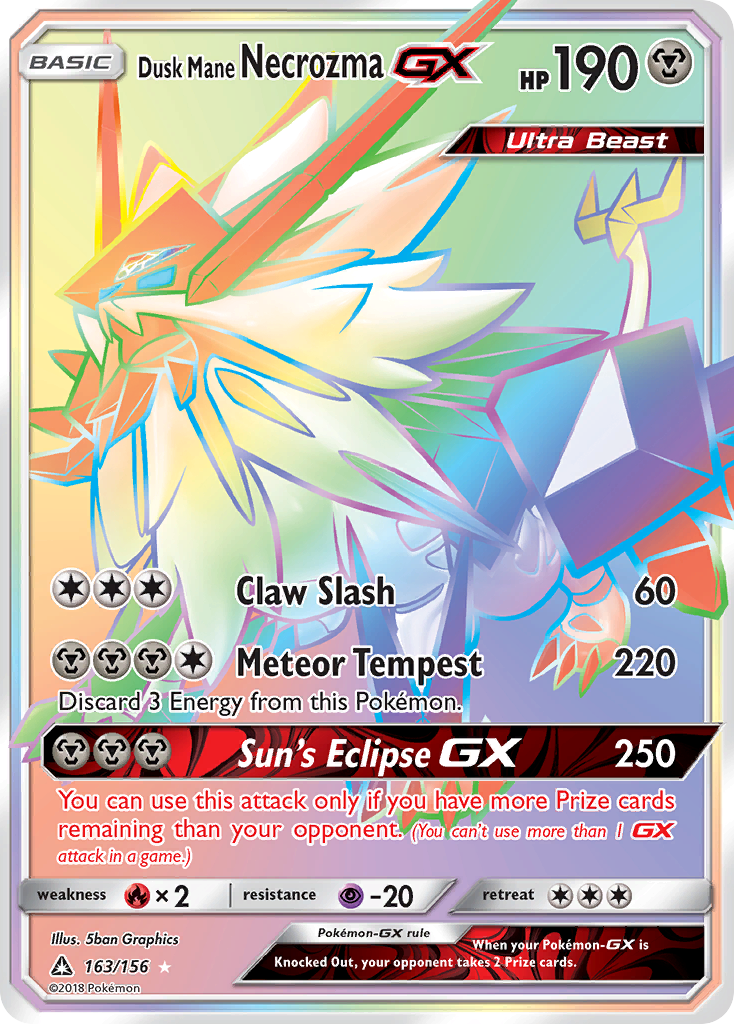 Dusk Mane Necrozma GX (163/156) [Sun & Moon: Ultra Prism] | Exor Games Dartmouth