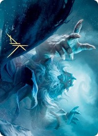 Cyclone Summoner Art Card (Gold-Stamped Signature) [Kaldheim: Art Series] | Exor Games Dartmouth