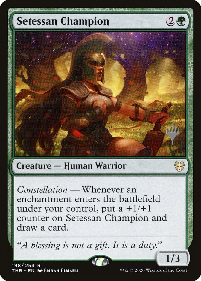 Setessan Champion (Promo Pack) [Theros Beyond Death Promos] | Exor Games Dartmouth