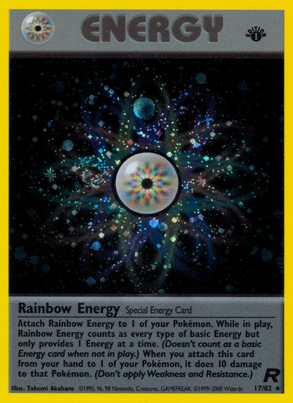 Rainbow Energy (17/82) [Team Rocket 1st Edition] | Exor Games Dartmouth