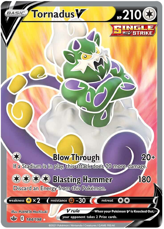 Tornadus V (184/198) [Sword & Shield: Chilling Reign] | Exor Games Dartmouth