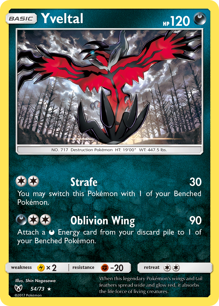 Yveltal (54/73) [Sun & Moon: Shining Legends] | Exor Games Dartmouth