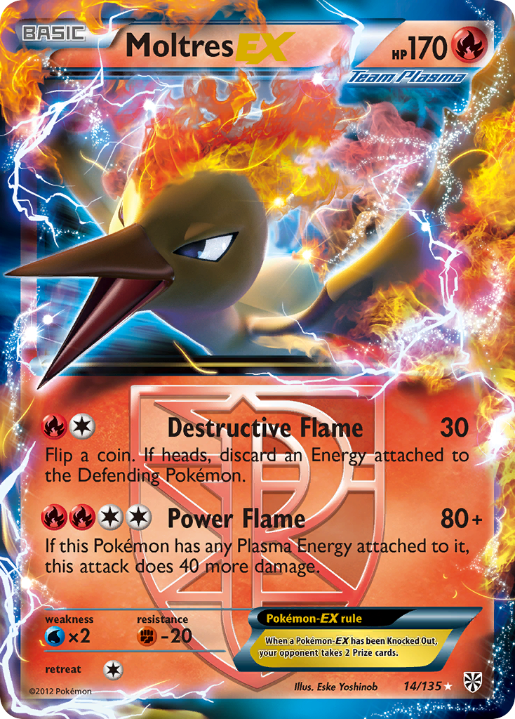 Moltres EX (14/135) [Black & White: Plasma Storm] | Exor Games Dartmouth