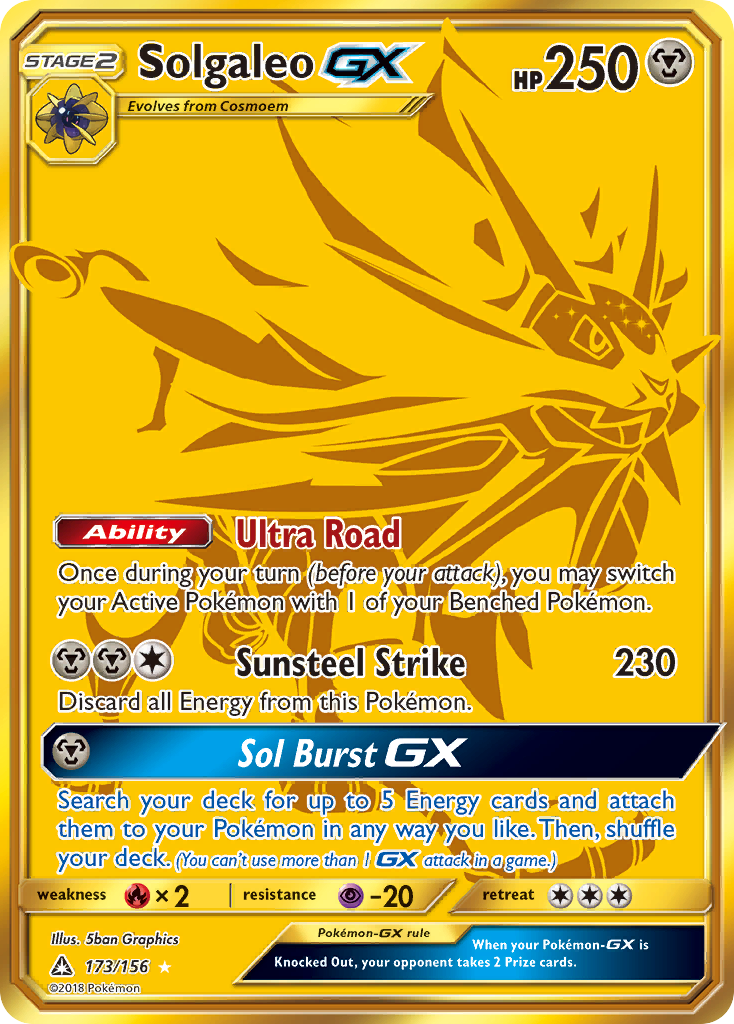 Solgaleo GX (173/156) [Sun & Moon: Ultra Prism] | Exor Games Dartmouth