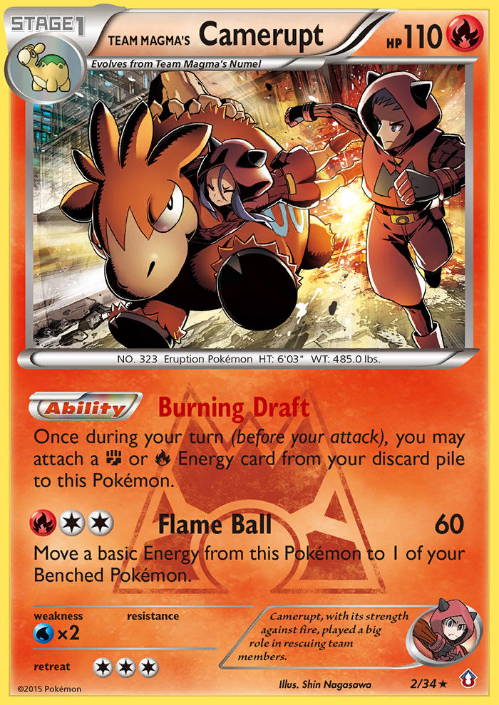 Team Magma's Camerupt (2/34) [XY: Double Crisis] | Exor Games Dartmouth