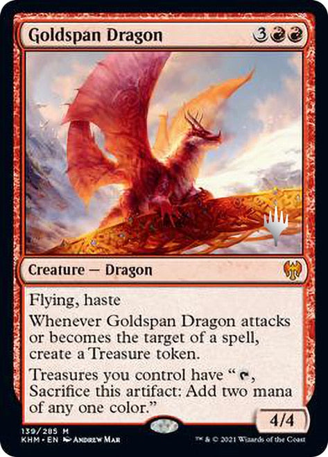 Goldspan Dragon [Kaldheim Promo Pack] | Exor Games Dartmouth