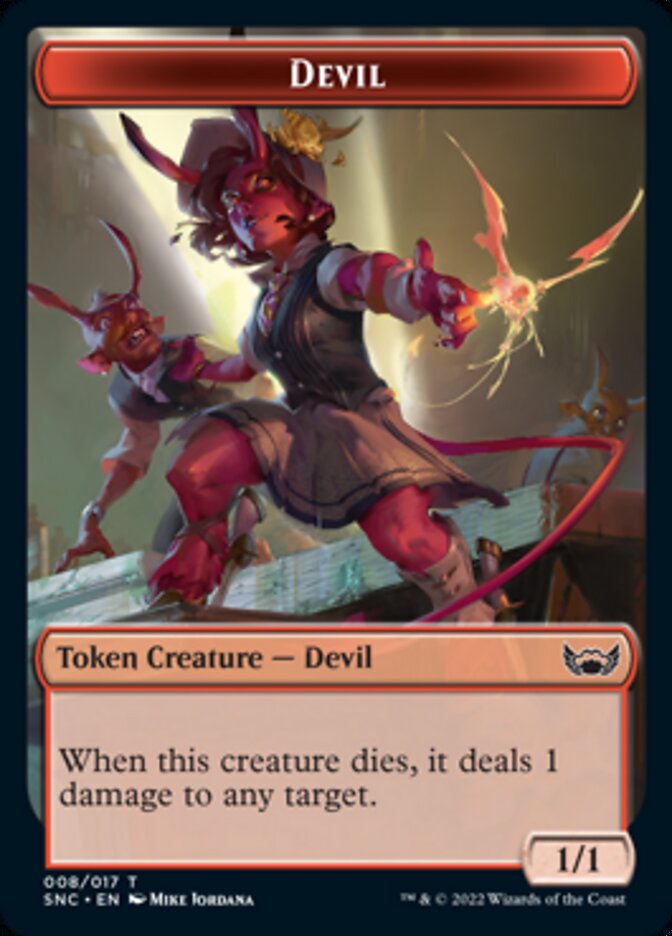 Devil // Dog Double-sided Token [Streets of New Capenna Tokens] | Exor Games Dartmouth