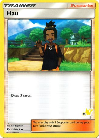 Hau (120/149) (Pikachu Stamp #13) [Battle Academy 2020] | Exor Games Dartmouth