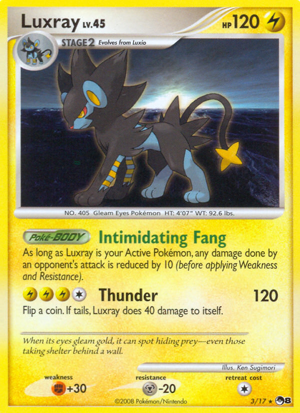 Luxray (3/17) [POP Series 8] | Exor Games Dartmouth