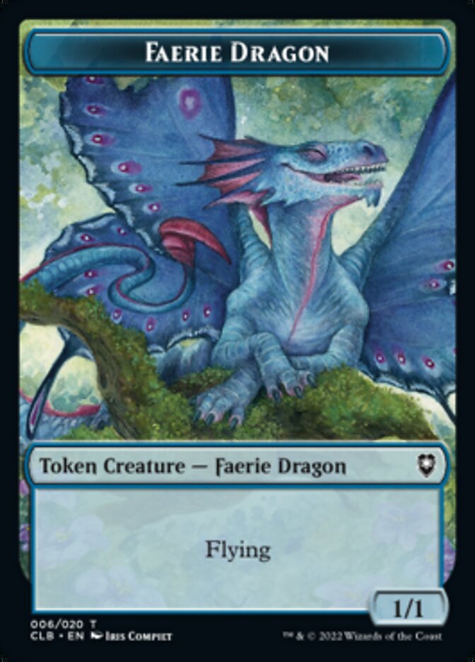 Faerie Dragon Token [Commander Legends: Battle for Baldur's Gate Tokens] | Exor Games Dartmouth