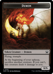 Angel (3) // Demon Double-Sided Token [March of the Machine Commander Tokens] | Exor Games Dartmouth