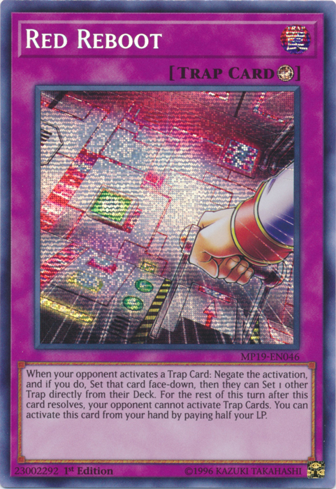 Red Reboot [MP19-EN046] Prismatic Secret Rare | Exor Games Dartmouth